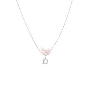 Christian Dior pink bow necklace